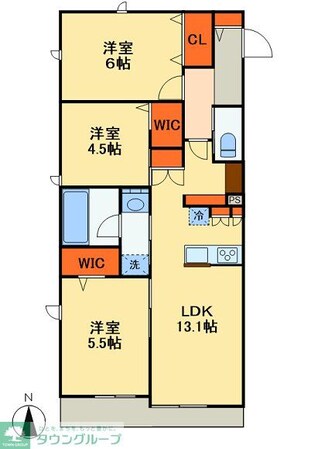 クレストの物件間取画像
